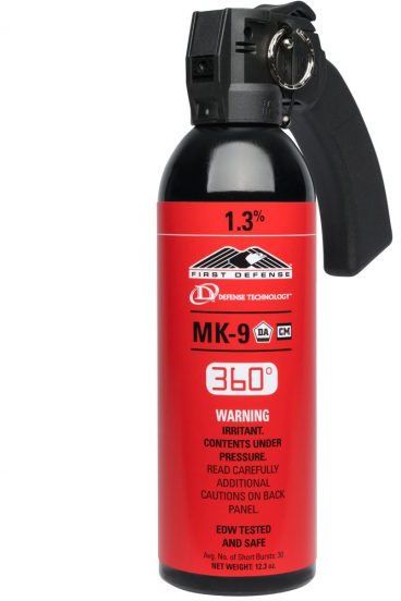 Defense Technology First Defense MK-9 OC, CS, MC and Inert Training Aerosols -